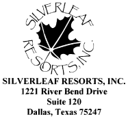 (SILVERLEAF RESORTS INC. LOGO)